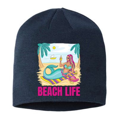 Beach Life Mermaid Sustainable Beanie