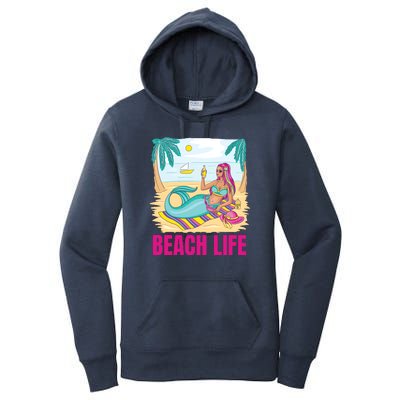 Beach Life Mermaid Women's Pullover Hoodie