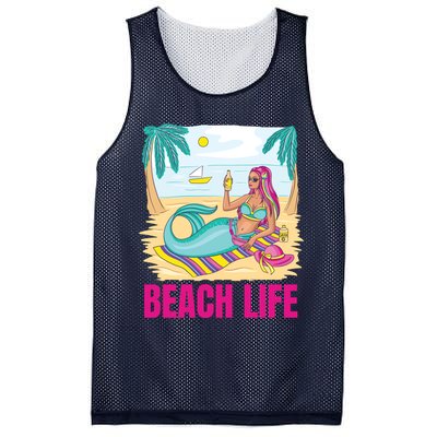 Beach Life Mermaid Mesh Reversible Basketball Jersey Tank