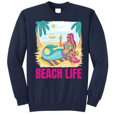 Beach Life Mermaid Tall Sweatshirt