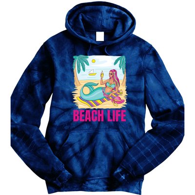 Beach Life Mermaid Tie Dye Hoodie