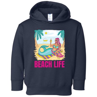 Beach Life Mermaid Toddler Hoodie