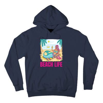 Beach Life Mermaid Tall Hoodie