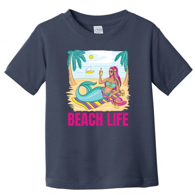 Beach Life Mermaid Toddler T-Shirt