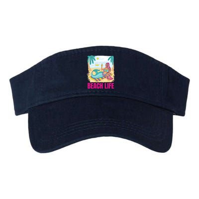 Beach Life Mermaid Valucap Bio-Washed Visor