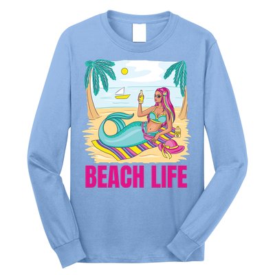 Beach Life Mermaid Long Sleeve Shirt