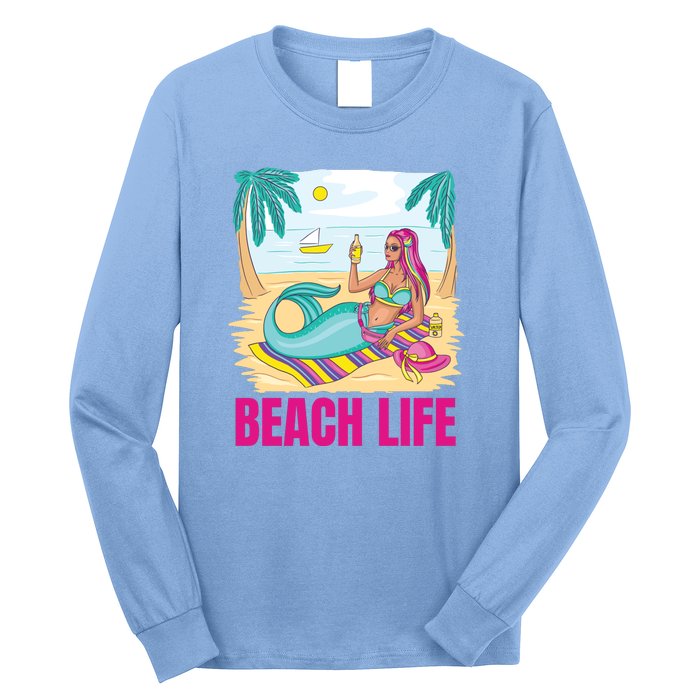 Beach Life Mermaid Long Sleeve Shirt