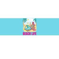 Beach Life Mermaid Bumper Sticker