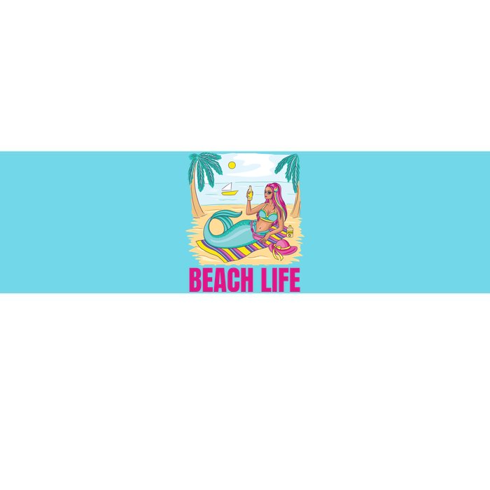 Beach Life Mermaid Bumper Sticker