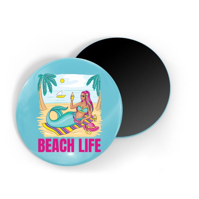 Beach Life Mermaid Magnet