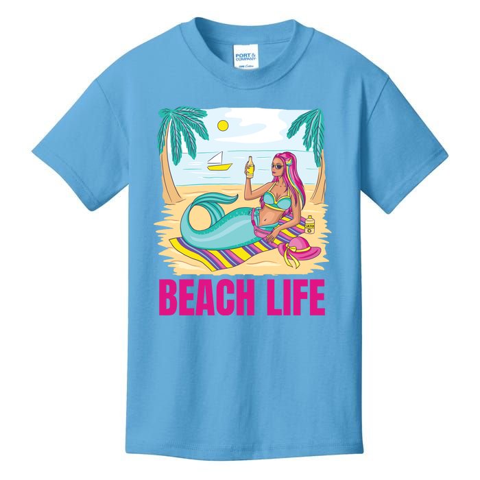 Beach Life Mermaid Kids T-Shirt