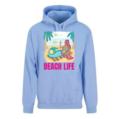 Beach Life Mermaid Unisex Surf Hoodie