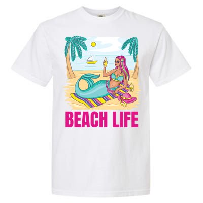 Beach Life Mermaid Garment-Dyed Heavyweight T-Shirt