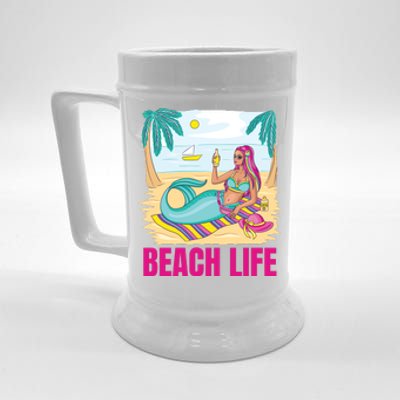 Beach Life Mermaid Beer Stein