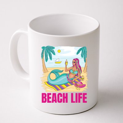 Beach Life Mermaid Coffee Mug