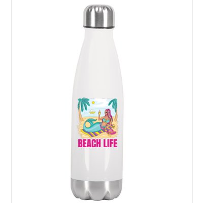 Beach Life Mermaid Stainless Steel Insulated Water Bottle