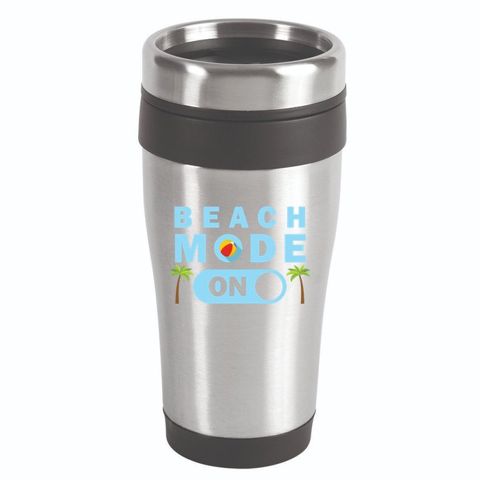Beach Mode On 16oz Travel Tumbler