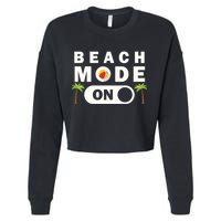 Beach Mode On Cropped Pullover Crew