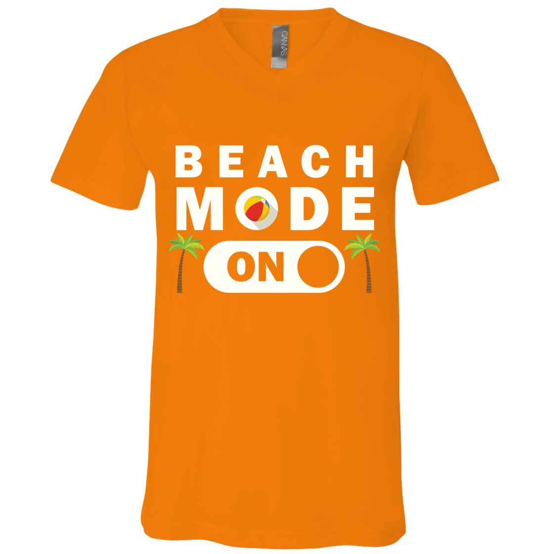 Beach Mode On V-Neck T-Shirt