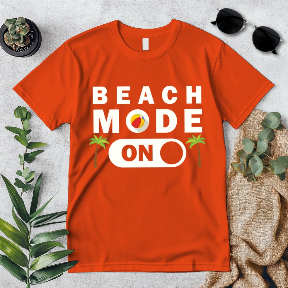 Beach Mode On Premium T-Shirt
