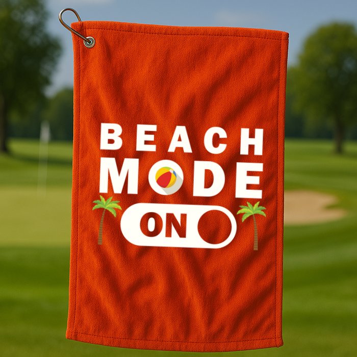 Beach Mode On Golf Towel