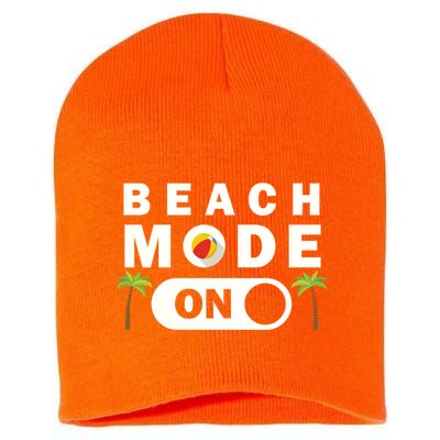 Beach Mode On Short Acrylic Beanie