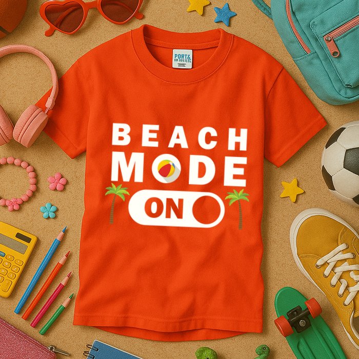 Beach Mode On Kids T-Shirt
