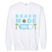 Beach Mode On Garment-Dyed Sweatshirt