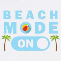 Beach Mode On Garment-Dyed Sweatshirt
