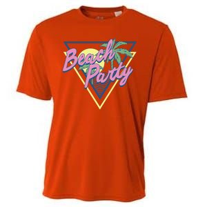 Beach Party Retro Wave Style Cooling Performance Crew T-Shirt