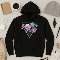 Beach Party Retro Wave Style Hoodie
