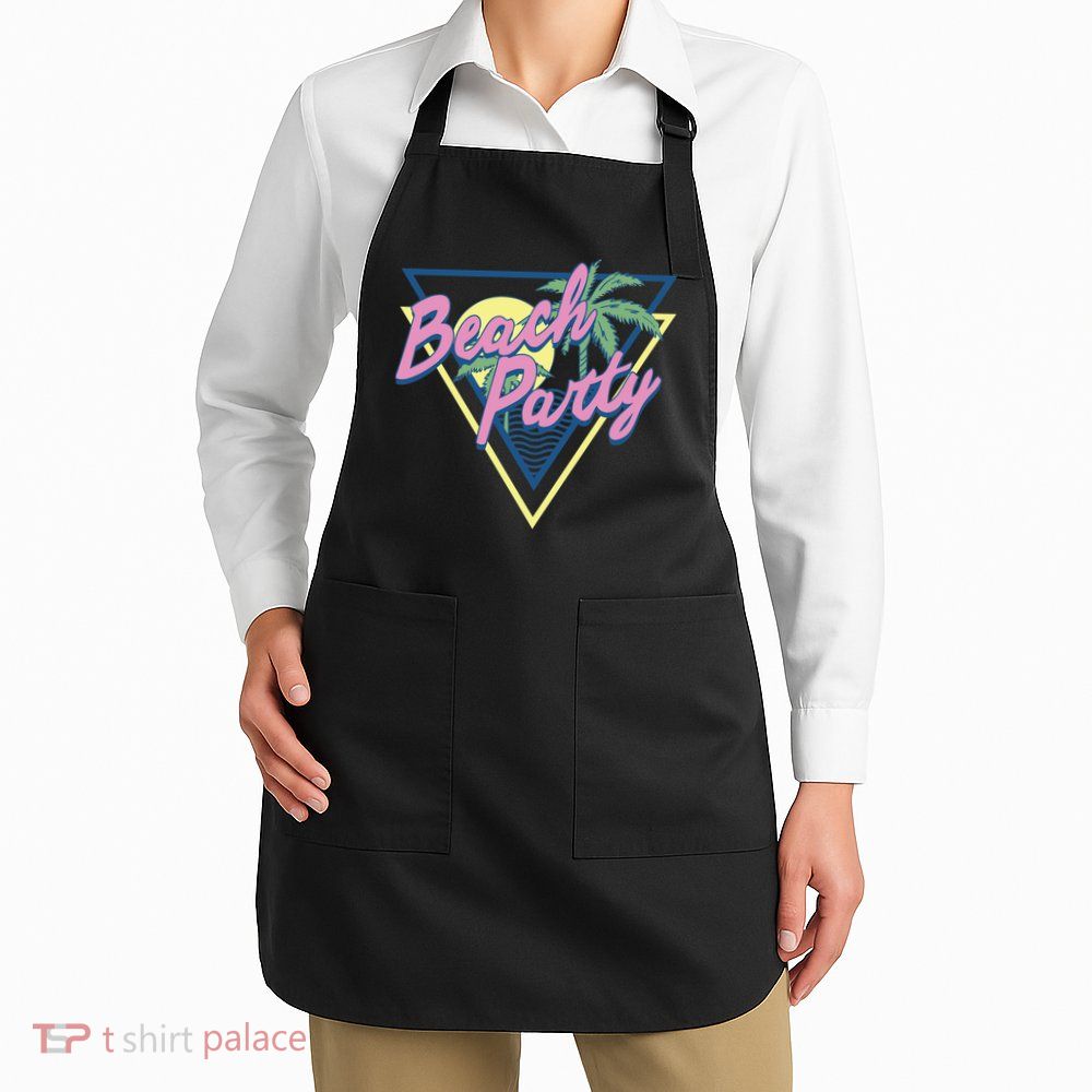 Beach Party Retro Wave Style Apron