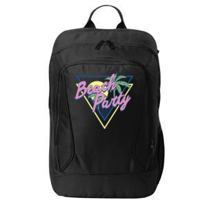 Beach Party Retro Wave Style City Backpack