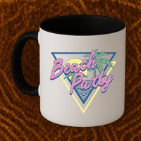Beach Party Retro Wave Style Mug