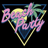 Beach Party Retro Wave Style 16 in Basic Backpack