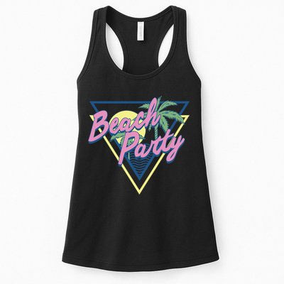 Beach Party Retro Wave Style Womens Tank Top