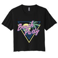 Beach Party Retro Wave Style Crop Top