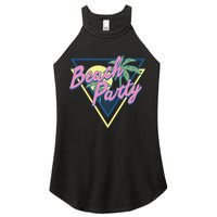 Beach Party Retro Wave Style Women's Perfect Tri Rocker Tank