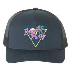 Beach Party Retro Wave Style Yupoong Adult 5-Panel Trucker Hat