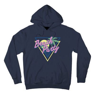 Beach Party Retro Wave Style Tall Hoodie