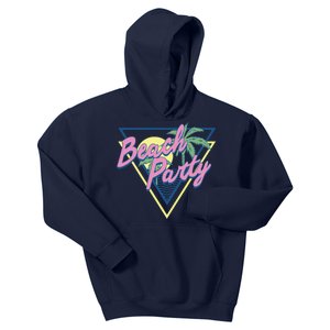 Beach Party Retro Wave Style Kids Hoodie