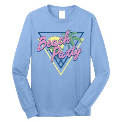 Beach Party Retro Wave Style Long Sleeve Shirt