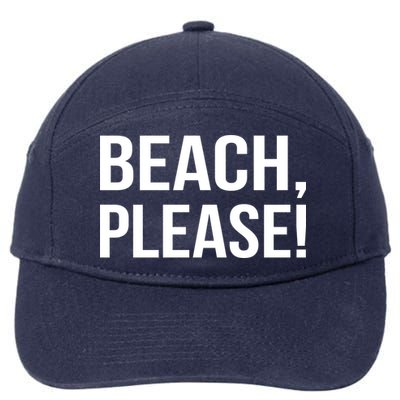 Beach Please 7-Panel Snapback Hat