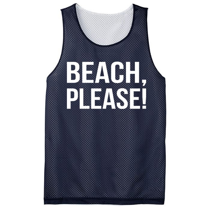 Beach Please Mesh Reversible Basketball Jersey Tank