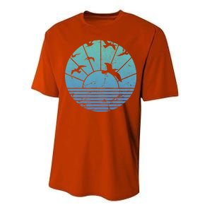 Beach Sunset Seagulls  Performance Sprint T-Shirt