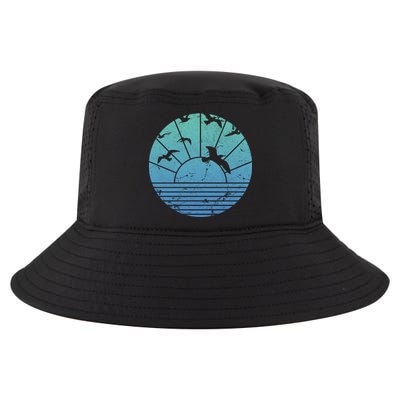 Beach Sunset Seagulls  Cool Comfort Performance Bucket Hat