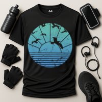 Beach Sunset Seagulls  Cooling Performance Crew T-Shirt