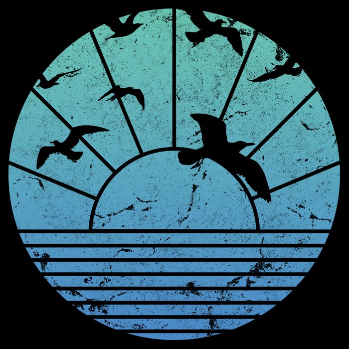 Beach Sunset Seagulls  Cooling Performance Crew T-Shirt