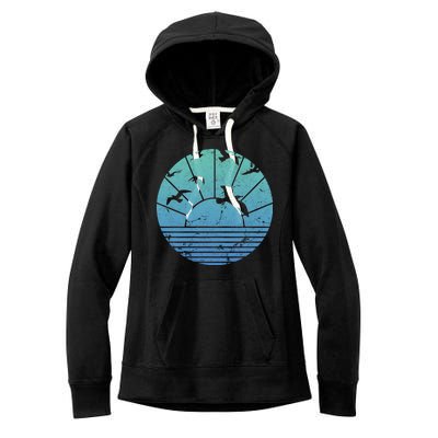 Beach Sunset Seagulls  Women's Fleece Hoodie