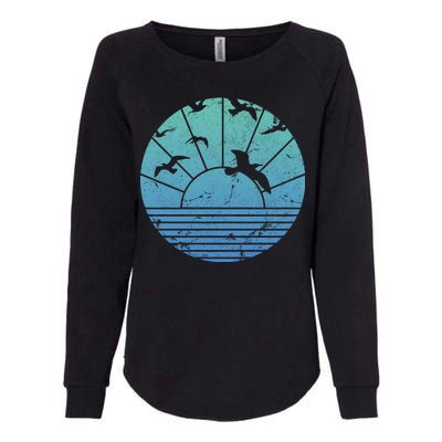 Beach Sunset Seagulls  Womens California Wash Sweatshirt